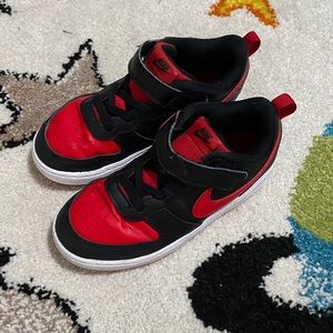 Red and black Nike sneakers low dunks retro size 11